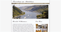Desktop Screenshot of ferienhaus-rhein.de